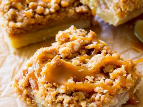 Image for SALTED CARAMEL APPLE PIE BARS