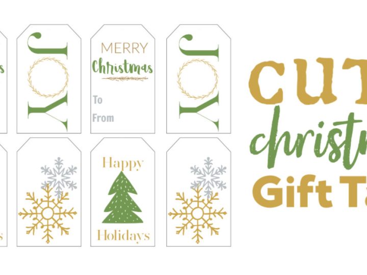 Image for GREEN AND GOLD CHRISTMAS GIFT TAGS | Making Life Sane