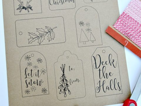 Image for FREE PRINTABLE CHRISTMAS GIFT TAGS | Ella Claire Inspired