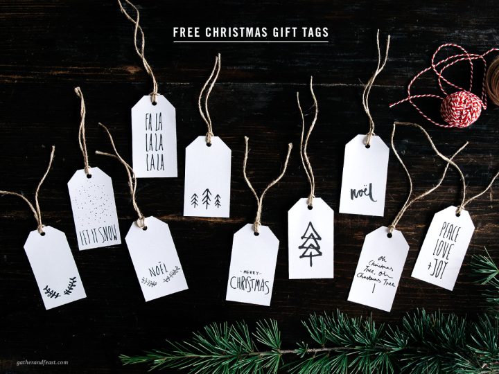 Image for FREE CHRISTMAS GIFT TAGS | Gather and Feast