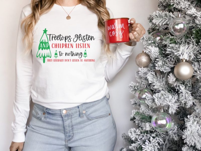 funny christmas shirt about kids and how they don't listen