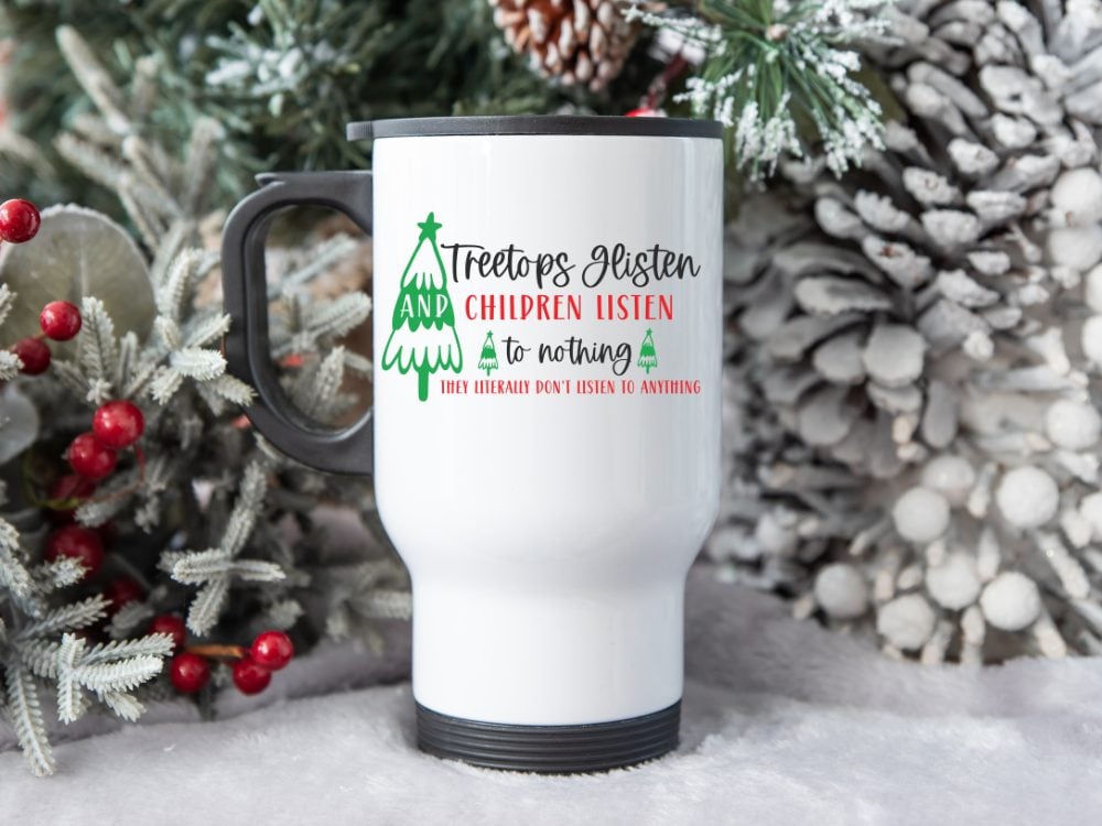 Free Treetops Glisten Funny Christmas SVG
