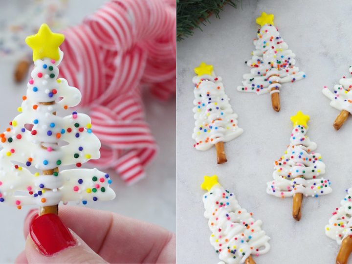 Image for Christmas Trees Made with Pretzels