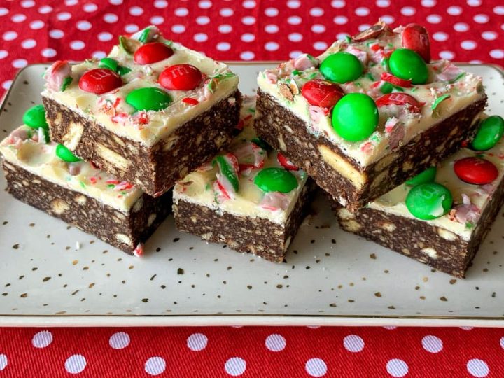Image for No-bake Christmas slice recipe from VJ cooks