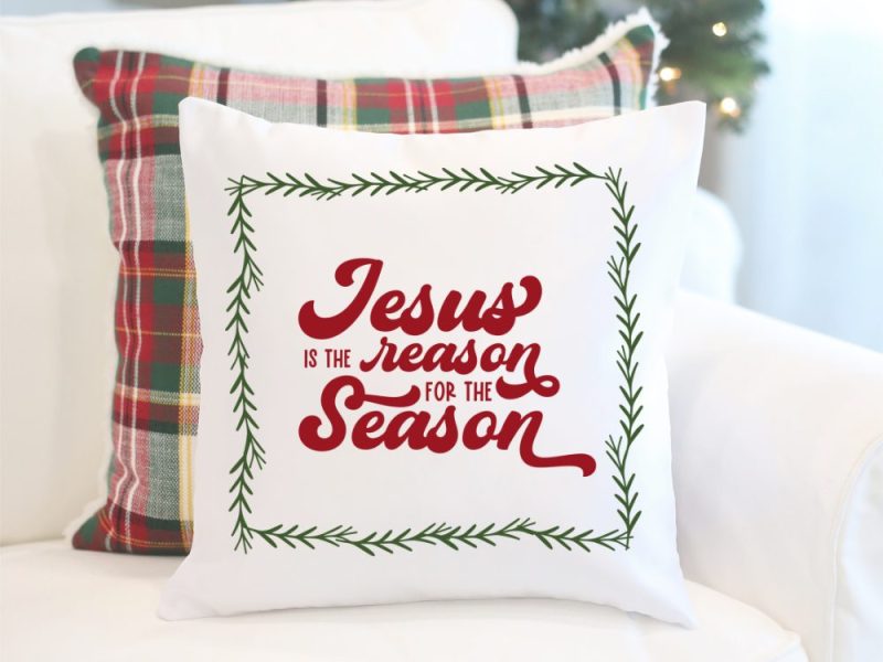 Jesus is the Reason for the Season Pillow