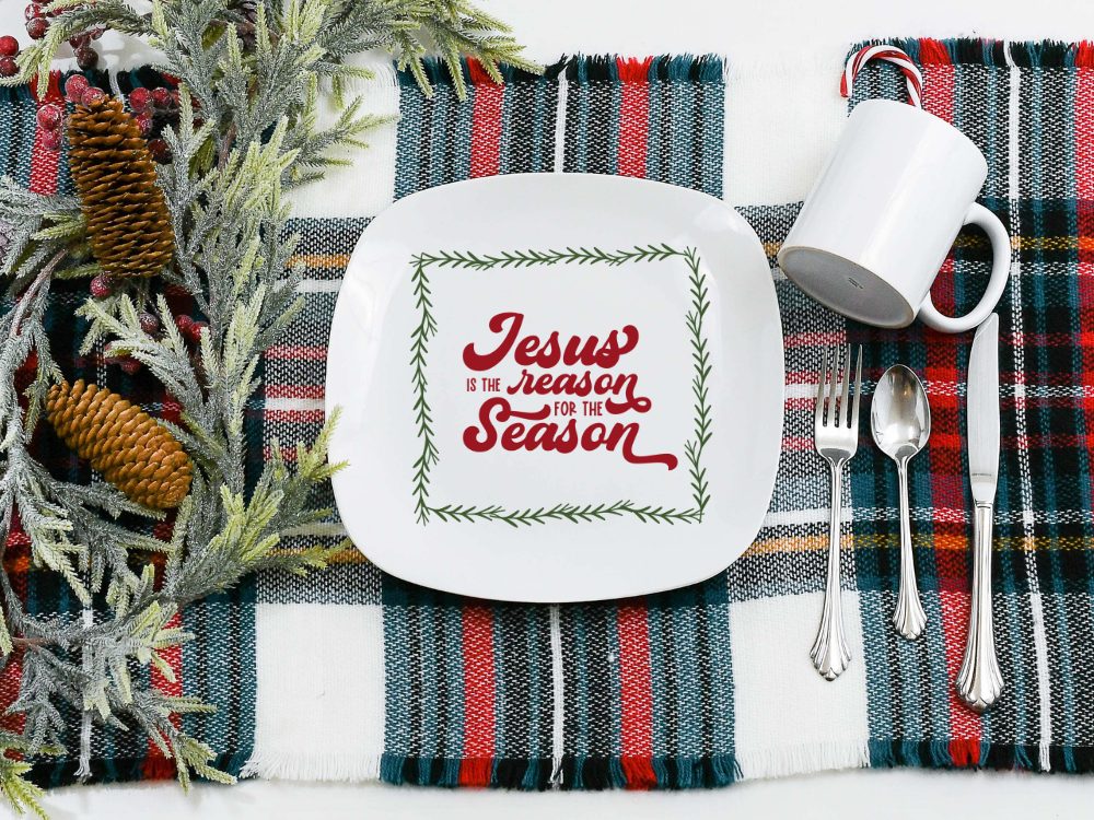 Jesus is the Reason for the Season Plate
