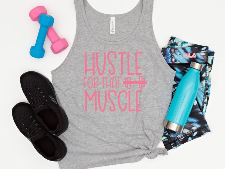 Image for HUSTLE FOR THAT MUSCLE FREE SVG