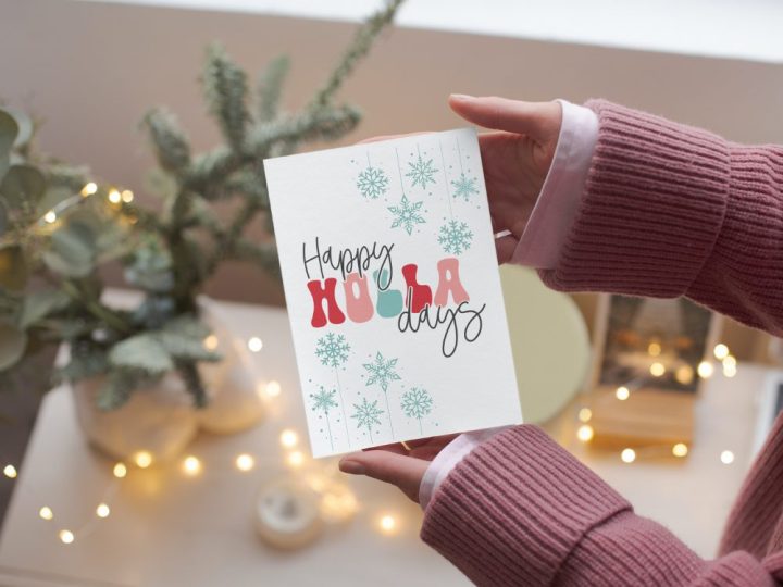 Image for Happy Holla-Days Card PLUS Bonus Cut Files