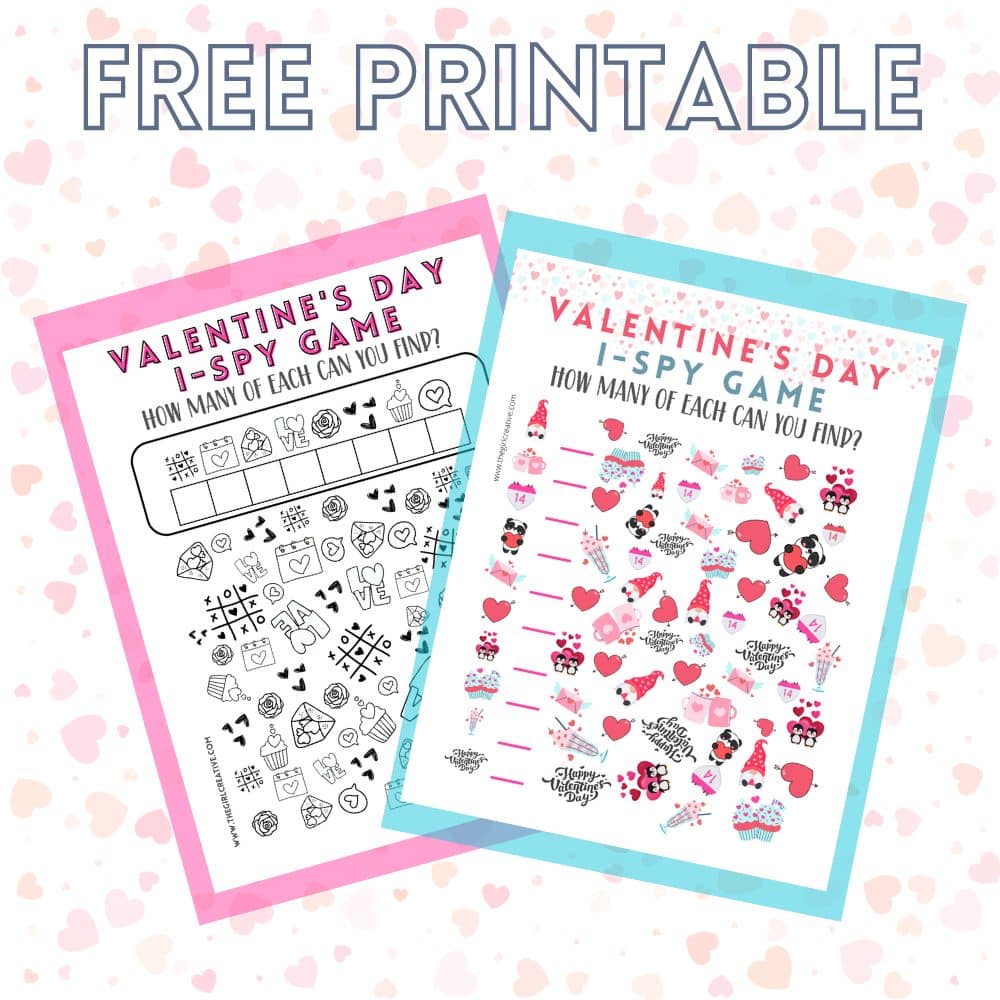 Free Valentine’s Day I Spy Printable