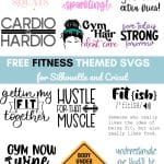 A collection of FREE exercise themed designs