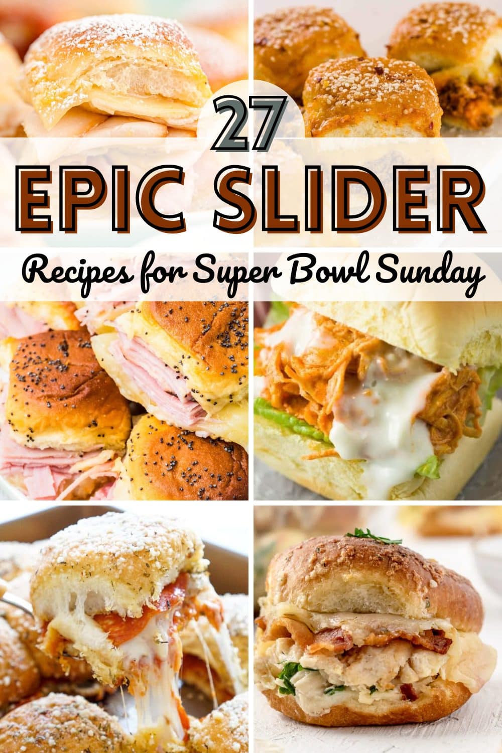 Collage photo of slider recipes for parties