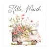 Hello March Printable Sign - The Girl Creative