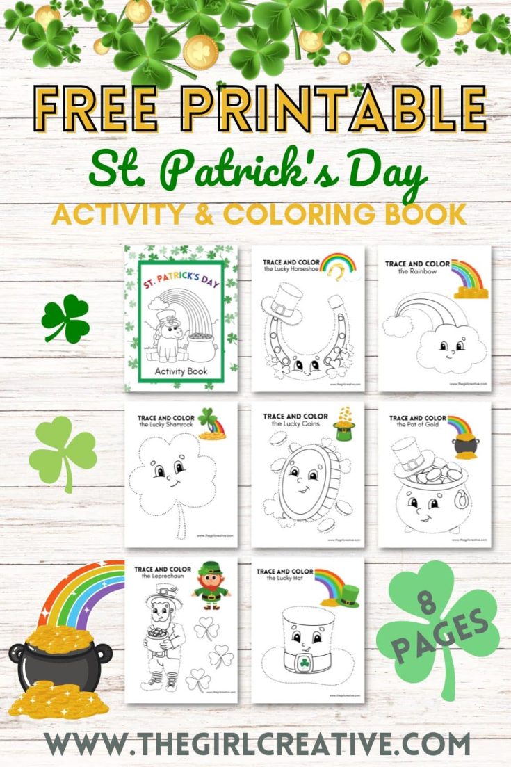 St. Patrick's Day Activity Book For Kids Ages 8-12: Perfect Gift