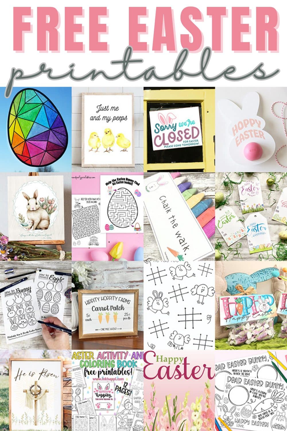 FREE EASTER PRINTABLES Photo Collage