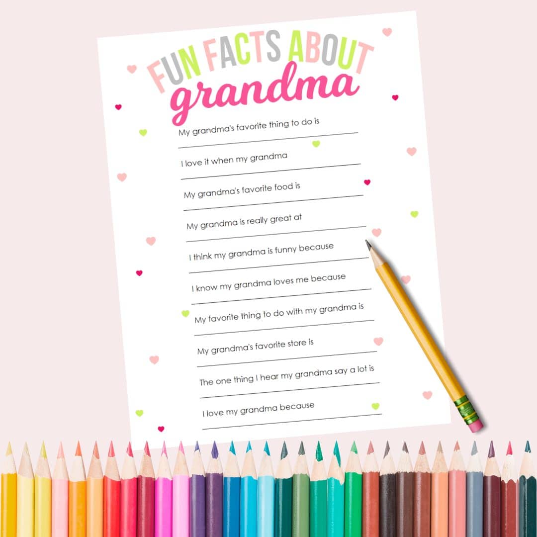Mother’s Day Printable for Grandma