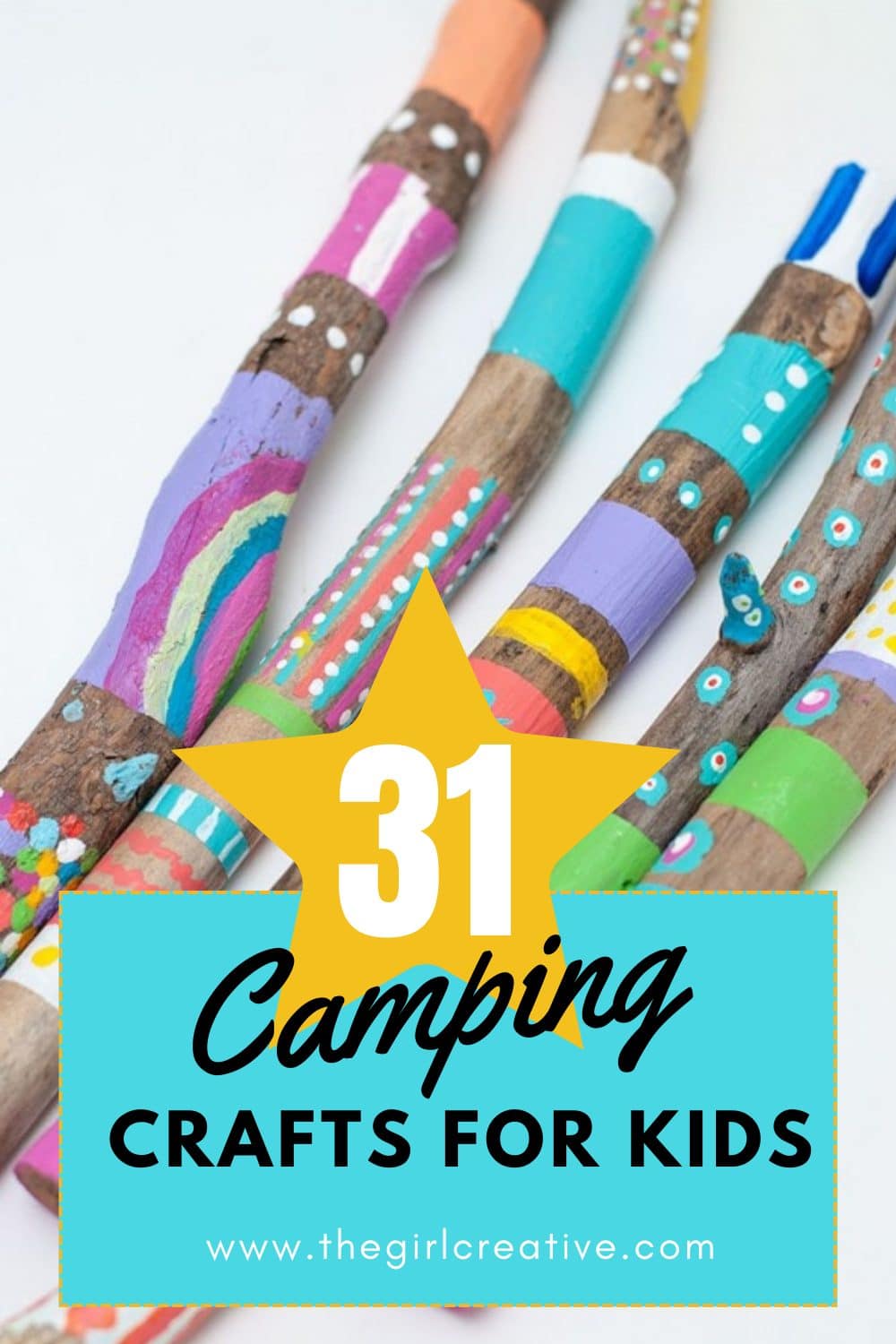 Painted Sticks Camping Craft