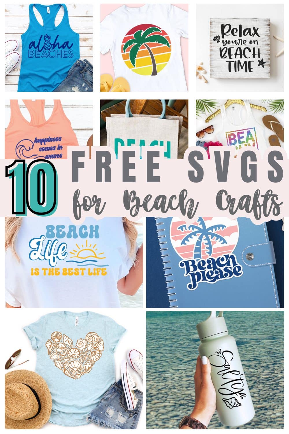 Beach Projects for Silhouette and Cricut