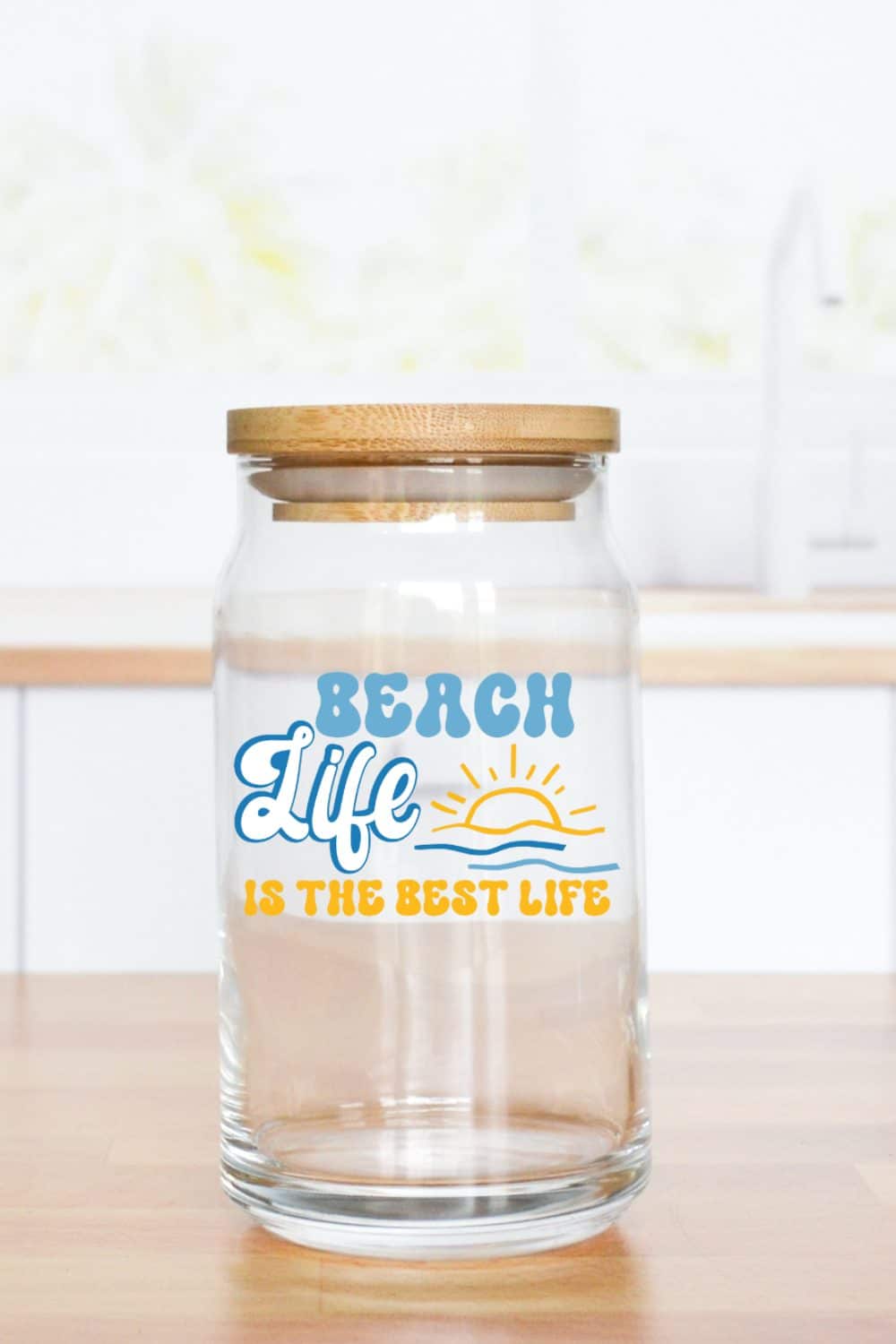 DIY Libby Jar with Beach Quote.1