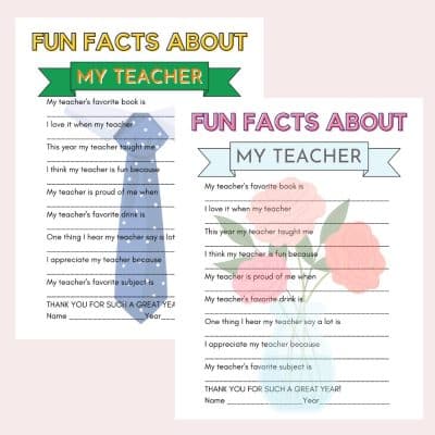 Fun Facts About My Teacher Feature Image