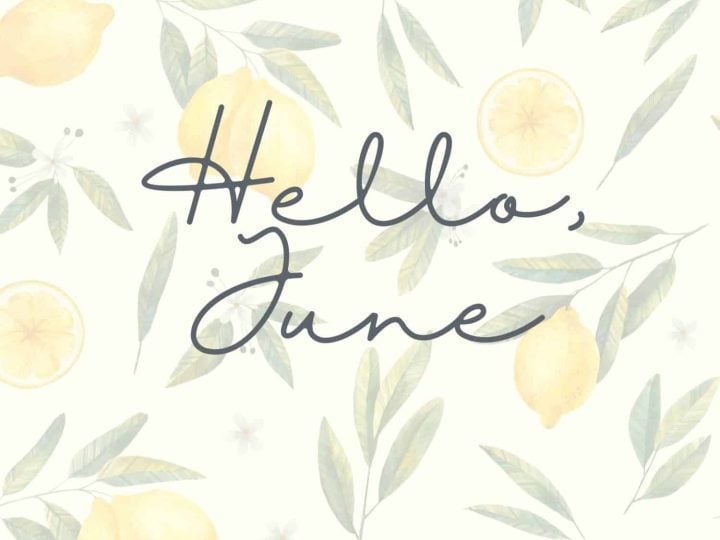 Hello June Sign