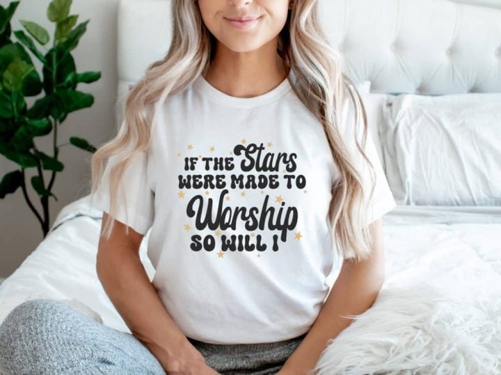 If the Stars were Made to Worship Mockup Shirt