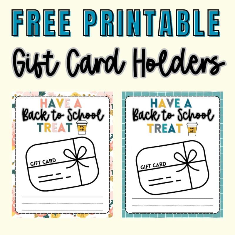 FREE PRINTABLE Gift Card Holders Feature Image