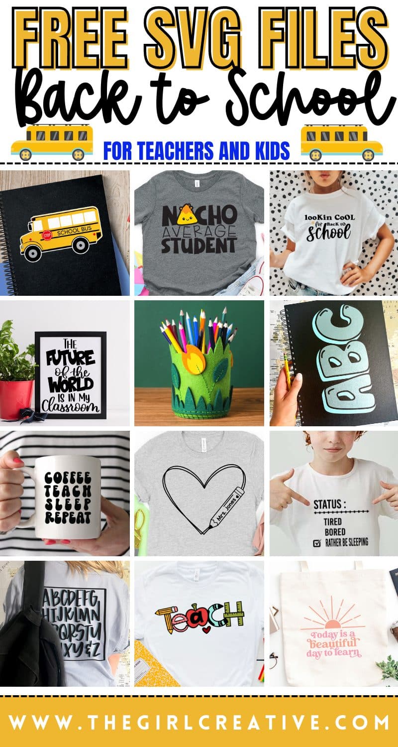 Free Back to School Silhouette Project Ideas