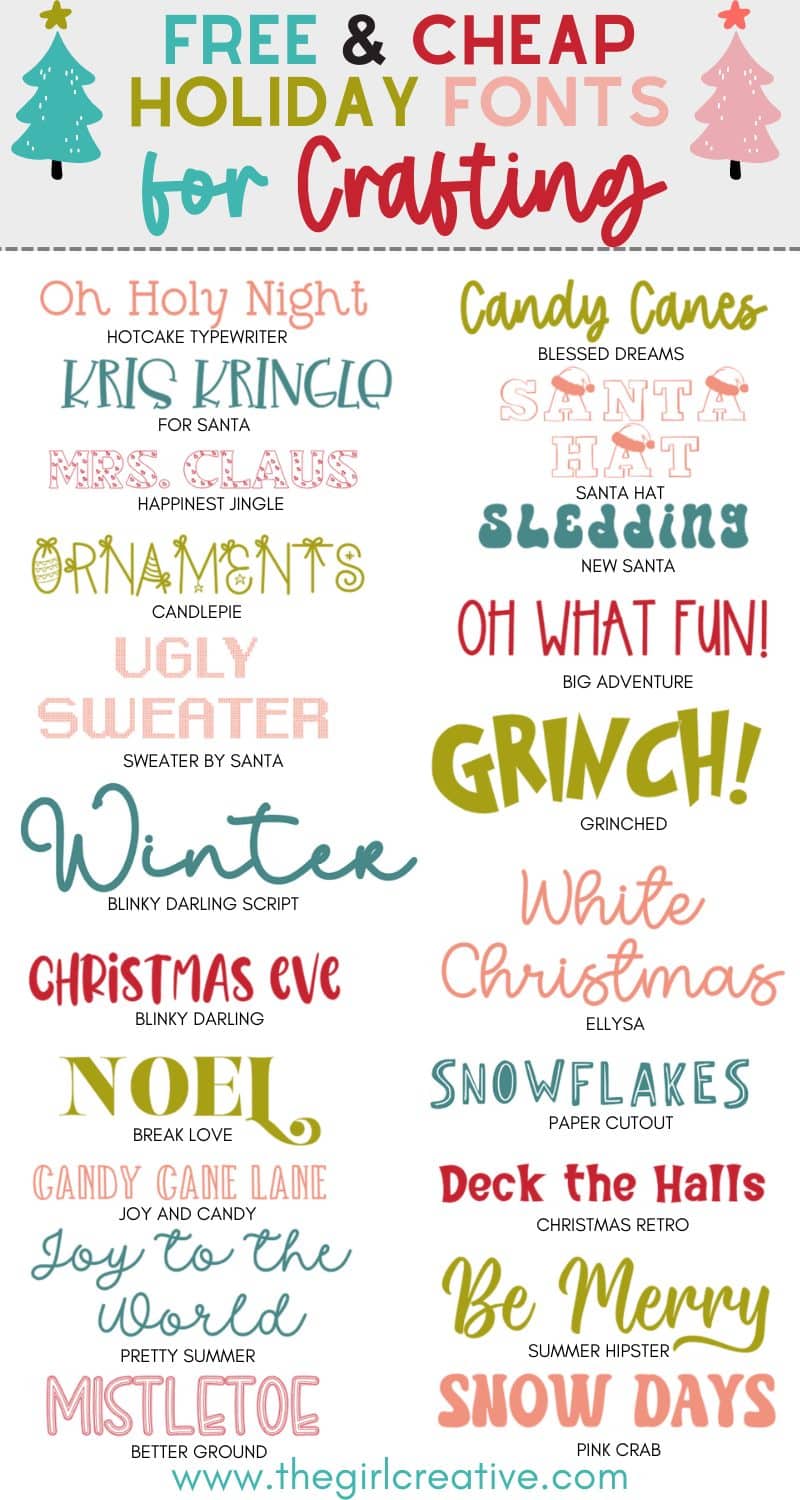 Free and Cheap Holiday Fonts from Creative Fabrica