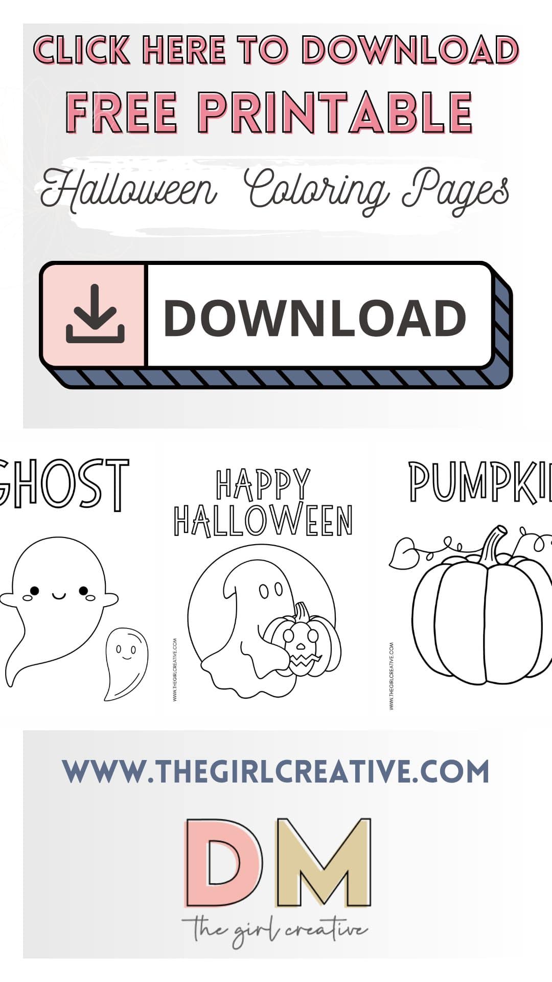 Halloween Coloring Pages Download Graphic NEW