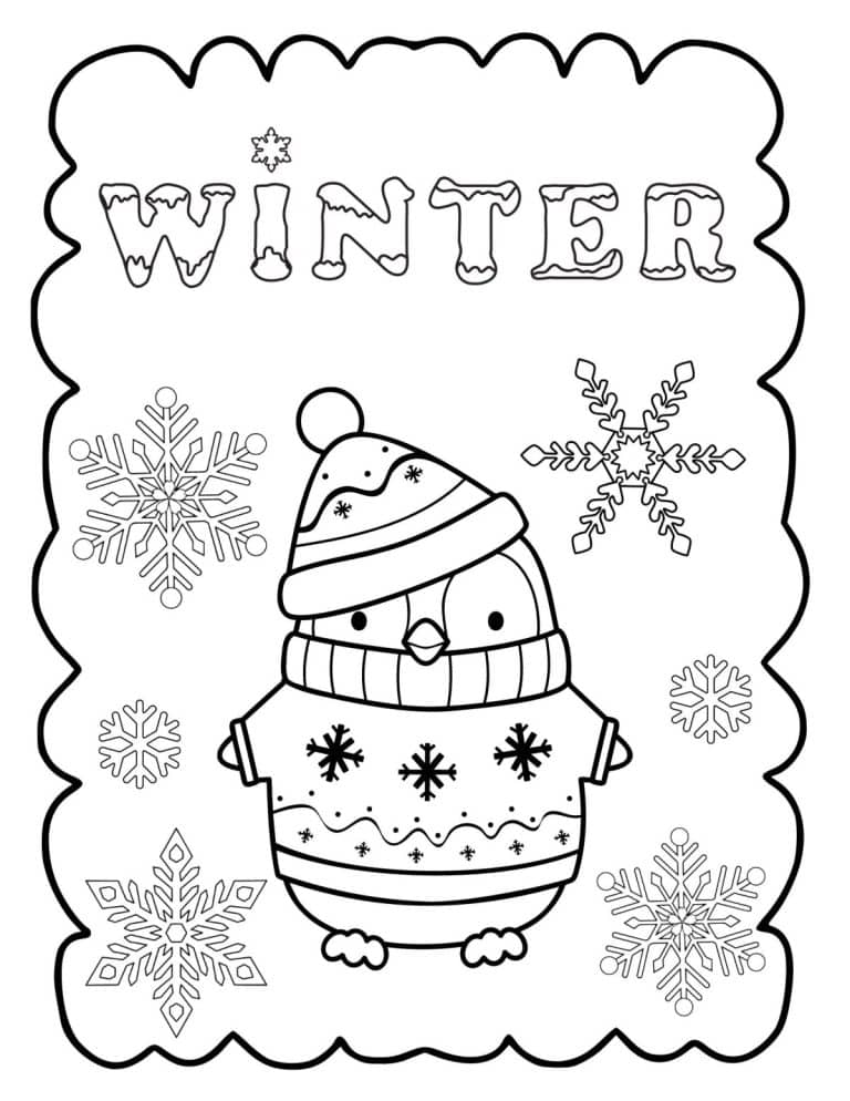 Free Printable Winter Coloring Pages That Kids of All Ages Will Enjoy ...