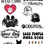 Collage photo of SVG Files for Pet Lovers