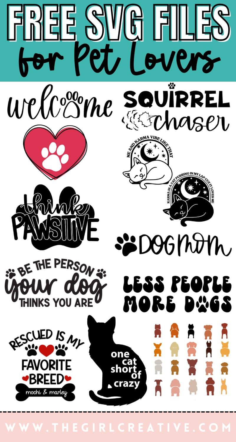 Collage photo of SVG Files for Pet Lovers