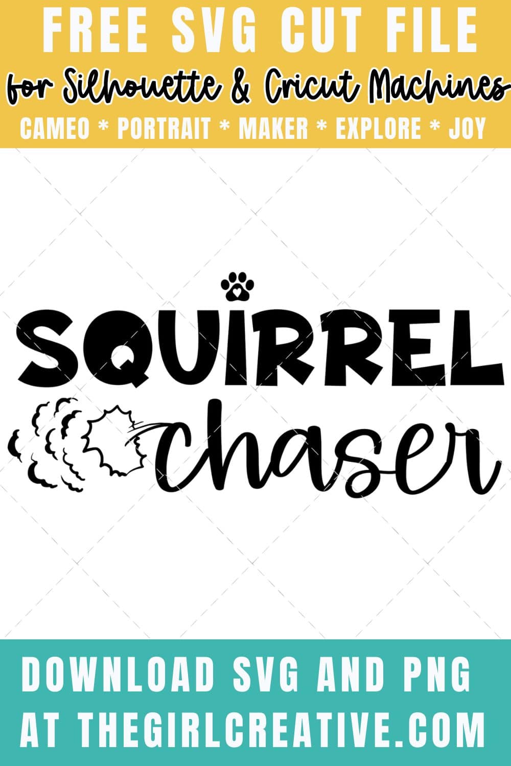 Squirrel Chaser SVG file