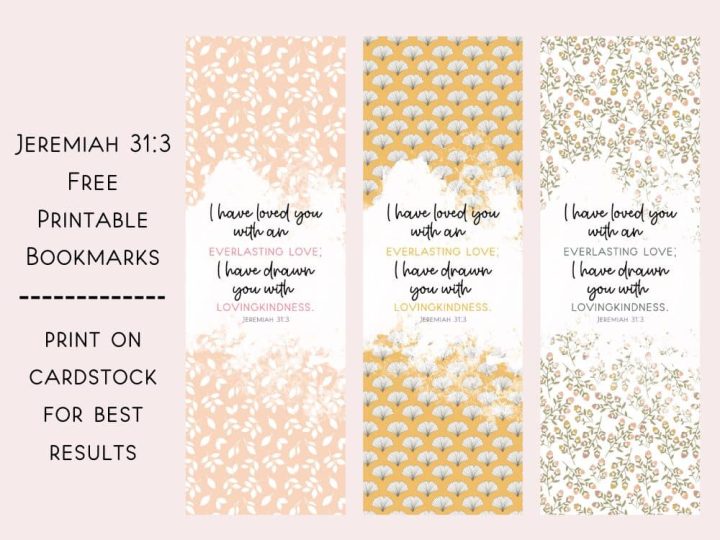 Jeremiah 313 Free Printable Bookmarks