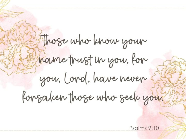Psalms 9v10