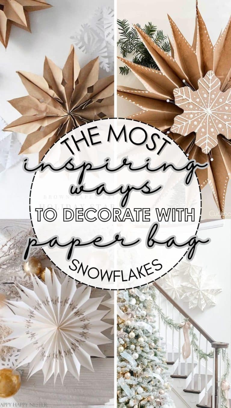 DIY Paper Bag Snowflakes and Inspirational Ways to Decorate with Them