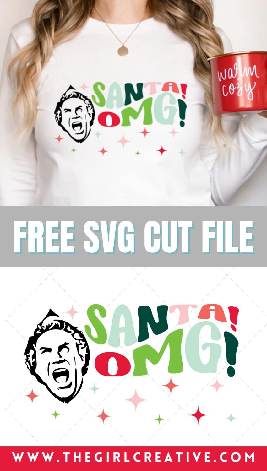 Free Buddy the Elf Santa OMG SVG