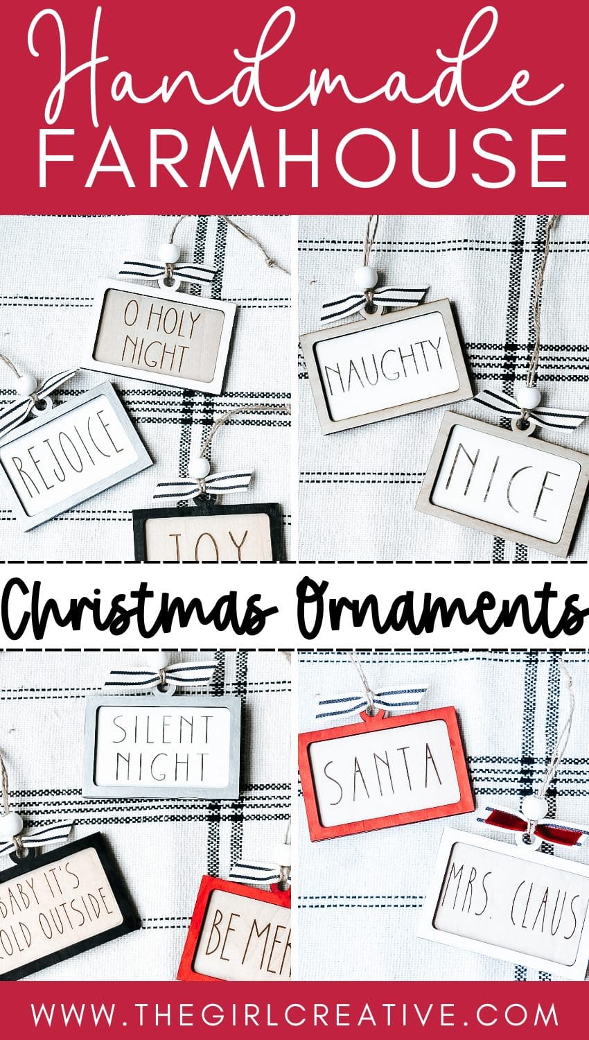 Easy DIY Farmhouse Christmas Ornaments