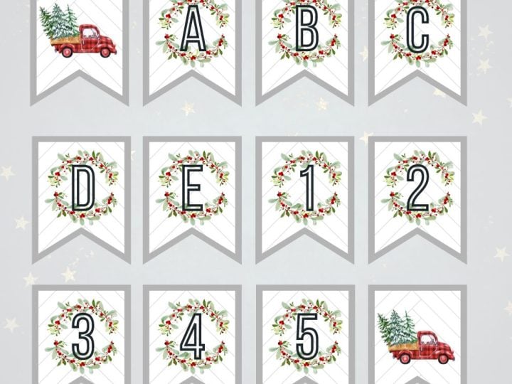 Free Printable Christmas Banner Feature Image