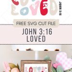 Free John 3:16 SVG for Valentine's Day