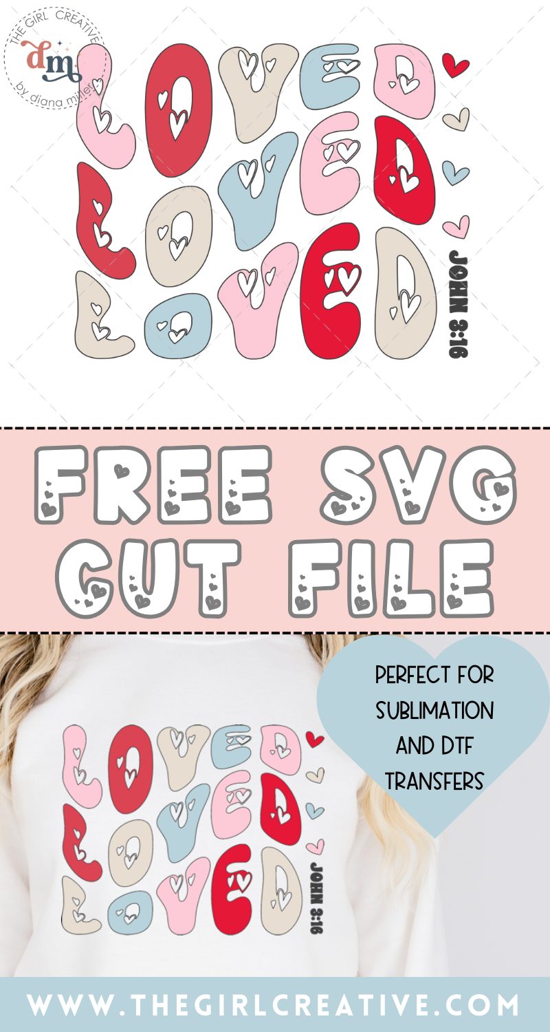 John 3 16 Valentine's Day SVG