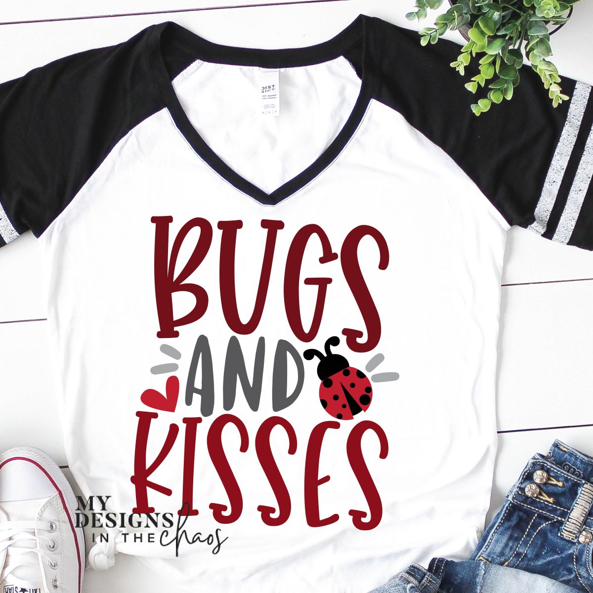 Michelle My Designs in the Chaos Free Valentines Day SVG Bugs and Kisses Ladybug