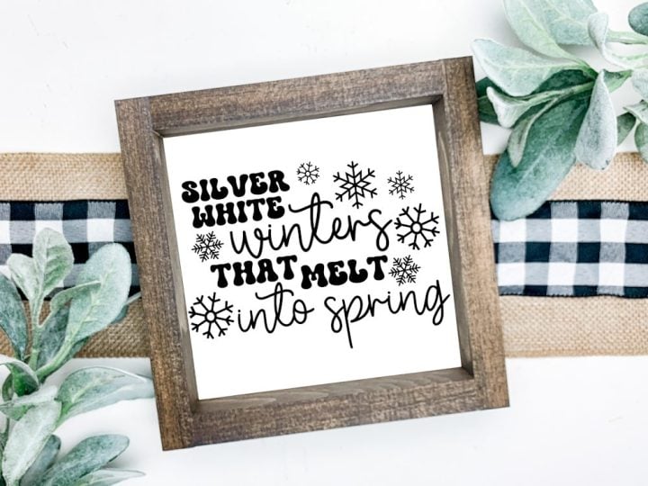 Silver White Winters Mockup