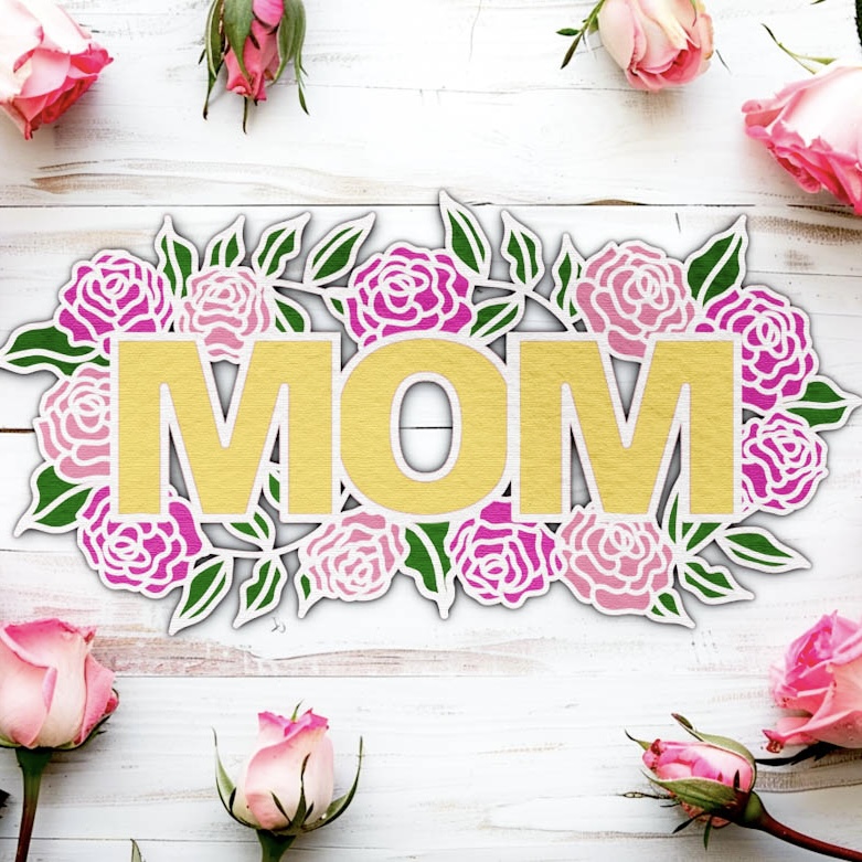 Image for Mom Floral SVG