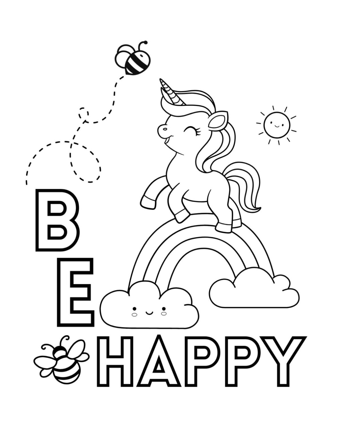 The Most Magical Free Printable Unicorn Coloring Book - The Girl Creative