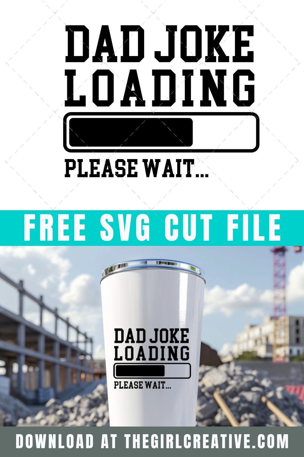 Free Dad Joke Loading Design for Tumblers
