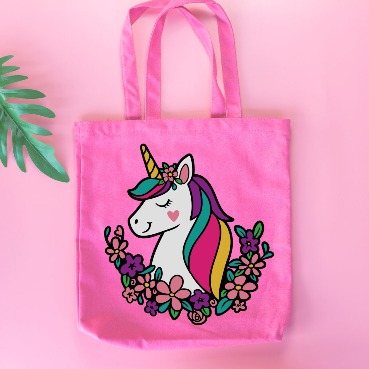 pink tote bag canvas fabric, Cloth shopping sack mockup,eco conc