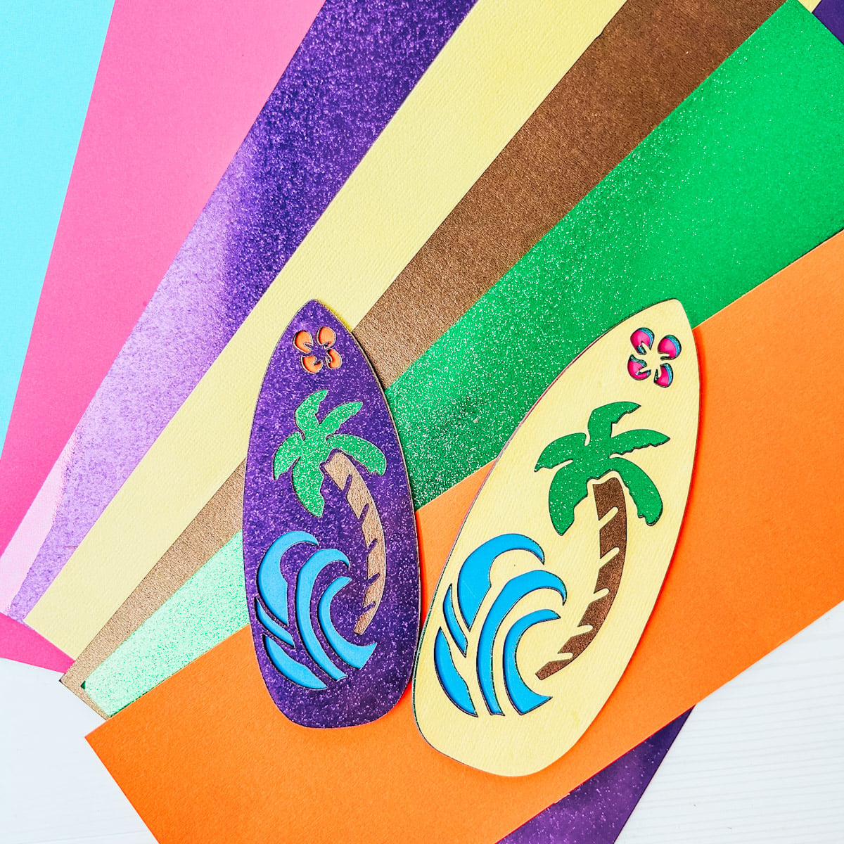 Sarah Christie Layered Surf Board