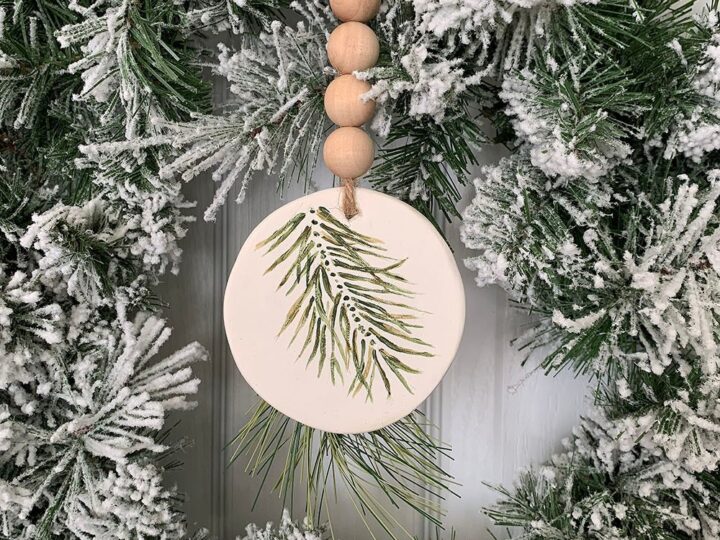 DIY Farmhouse Evergreen Polymer Clay Ornament.jpg
