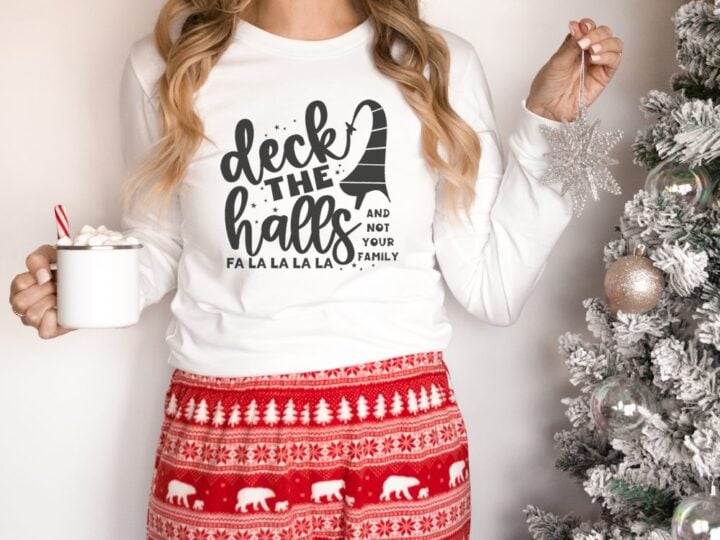Deck the Halls Christmas Shirt PJs
